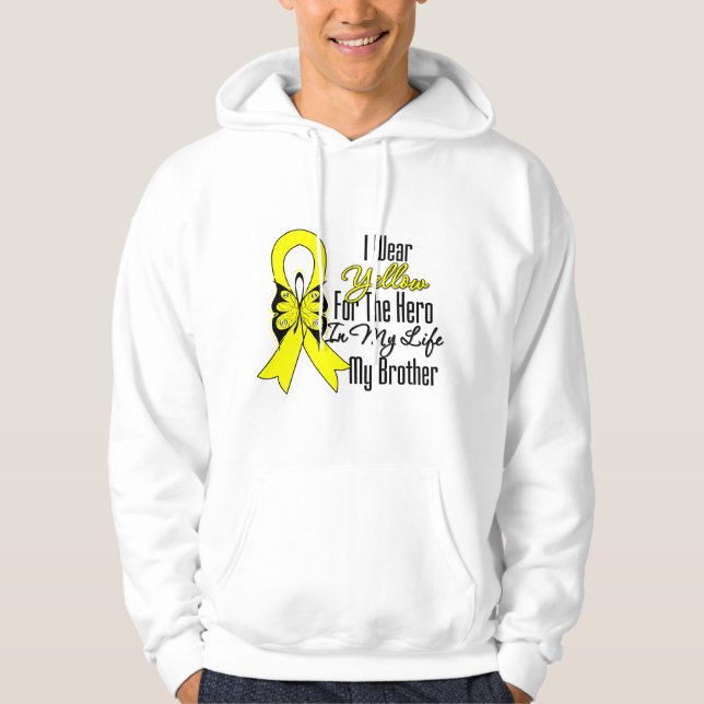 Moletom Fita do Sarcoma meu herói meu irmão (Frente)