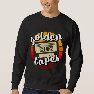 Moletom fitas cassete antigas fitas douradas música antiga
