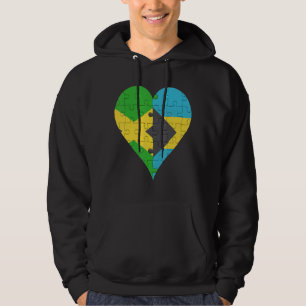 Moletom Flag Heart da Bahamia jamaicana