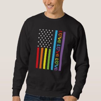 Moletom Flag Love Pride Love Rainbow Tolerance Respect Lgb