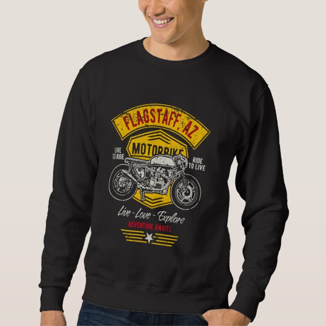 Moletom Flagstaff AZ EUA Estilo com Distorção Retroativa M (Frente)