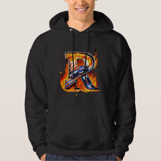 Moletom "Flaming 'R' Biker Hoodie