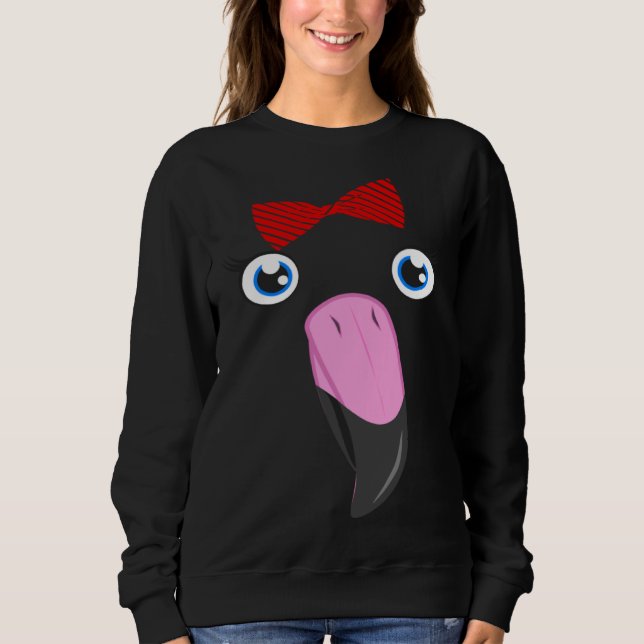 Moletom Flamingo Animal Bow Tie Child Halloween Costume (Frente)