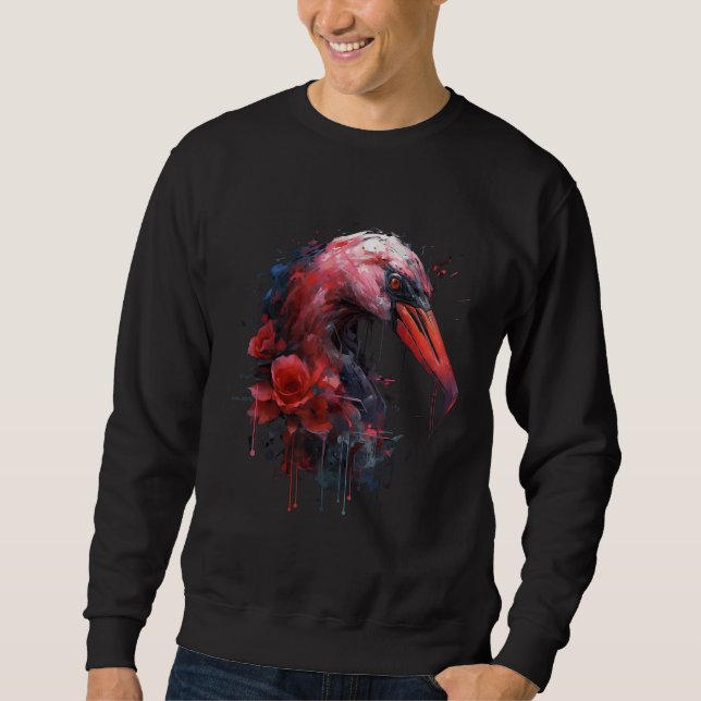 Moletom Flamingo artwork  animal  animal flamingo (Frente)