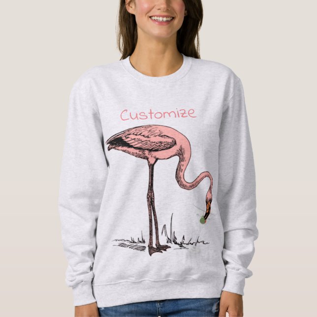 Moletom Flamingo Bebendo Martini Thunder_Cove  (Frente)