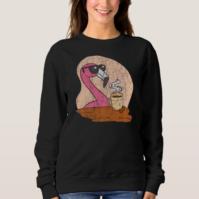 Moletom Flamingo Coffee Caffeine Drinker Breu Café Esp (Frente)