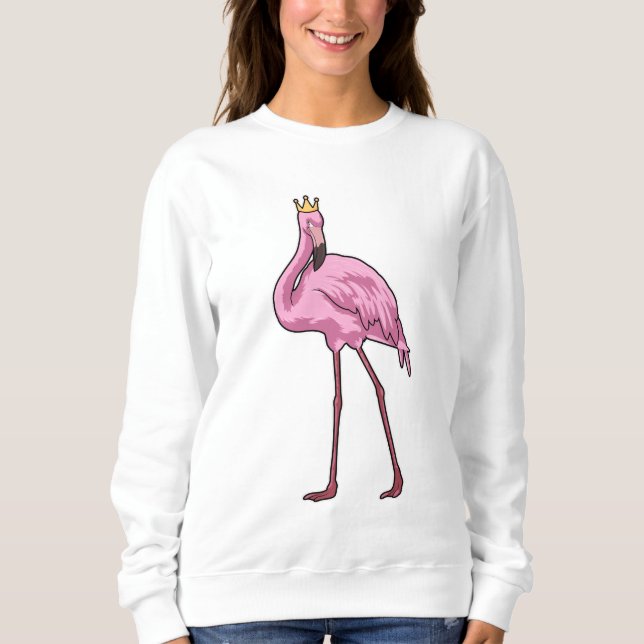 Moletom Flamingo com Coroa (Frente)