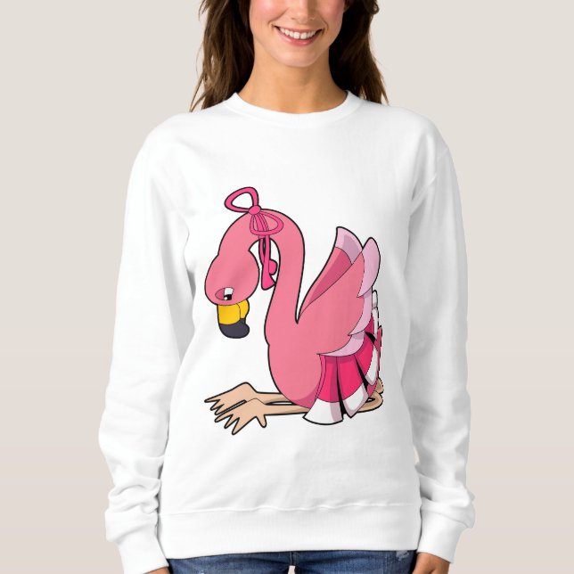 Moletom Flamingo com Faixa de Opções (Frente)