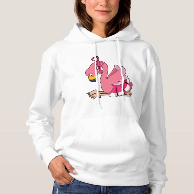 Moletom Flamingo com Faixa de Opções (Frente)