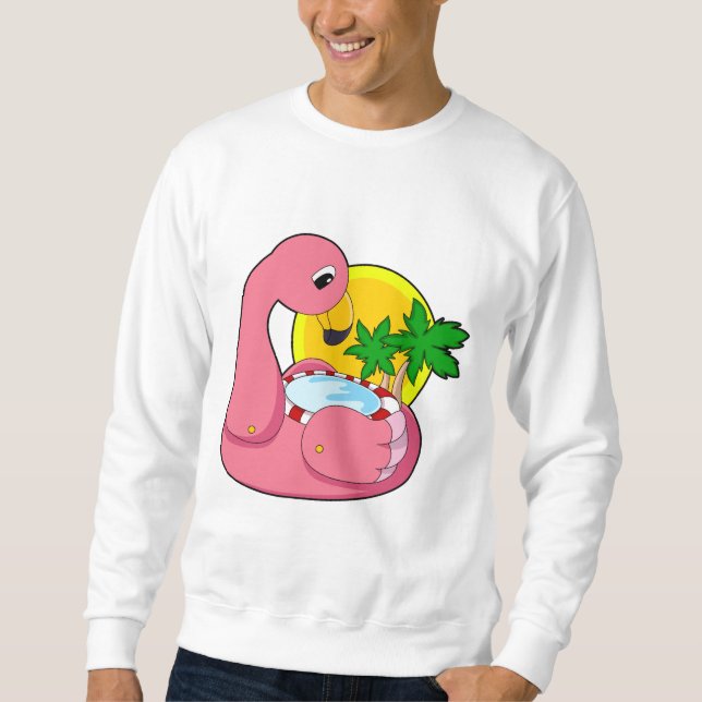 Moletom Flamingo com Piscina (Frente)