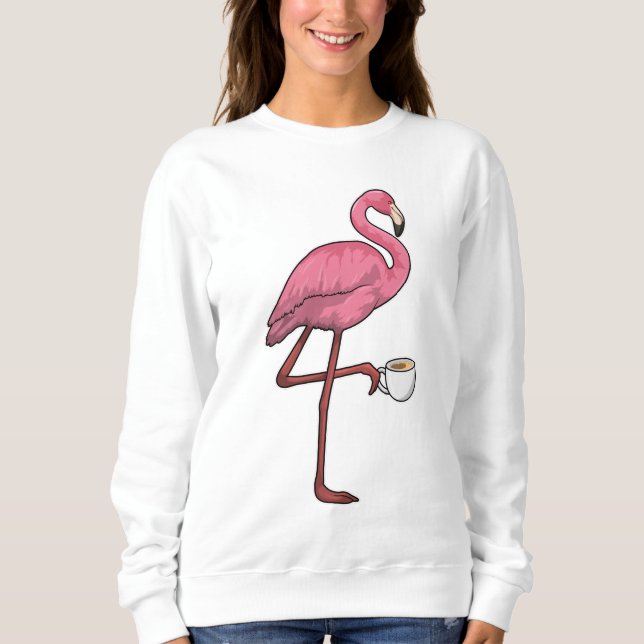 Moletom Flamingo com Taça de Café (Frente)