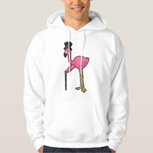 Moletom Flamingo como Grove com Chapéu e Cana