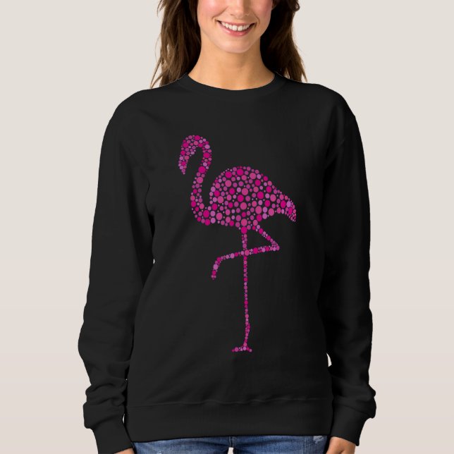 Moletom Flamingo de Bolinhas Rosa Dia Internacional do Pon (Frente)