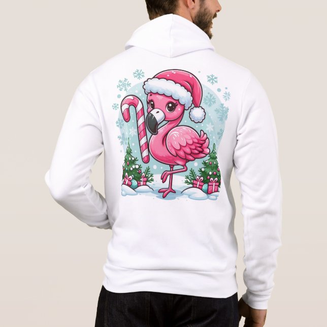 Moletom Flamingo de Natal Sublimação Clipart-10424 (Verso)