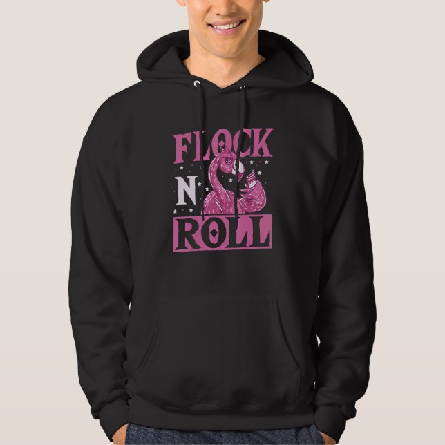 Moletom Flamingo Rock and Roll (Frente)