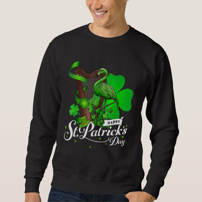 Moletom Flamingo, Rua Verde e irlandesa, Patrick Day Shamr (Frente)