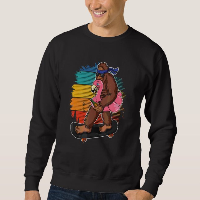 Moletom Flamingo Squatch Skate Flamingo Pássaro (Frente)