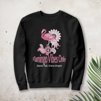 Moletom Flamingo Vibi Apenas Flamingo Rosa Branca
