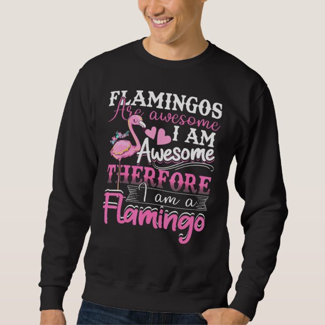 Moletom Flamingos São Incríveis, Eu Sou Incrível - Flaming (Frente)