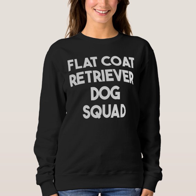 Moletom Flat Coat Retriever Dog Squad (Frente)