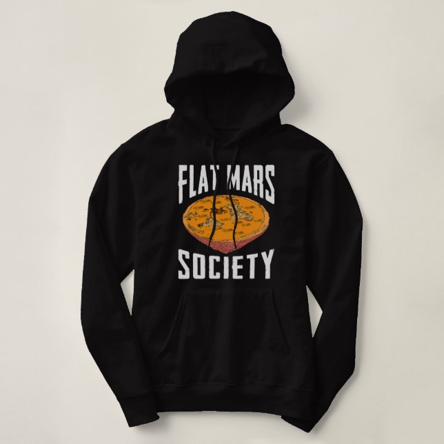 Moletom Flat Mars Society Funny Science Meme Gift (Frente do Design)