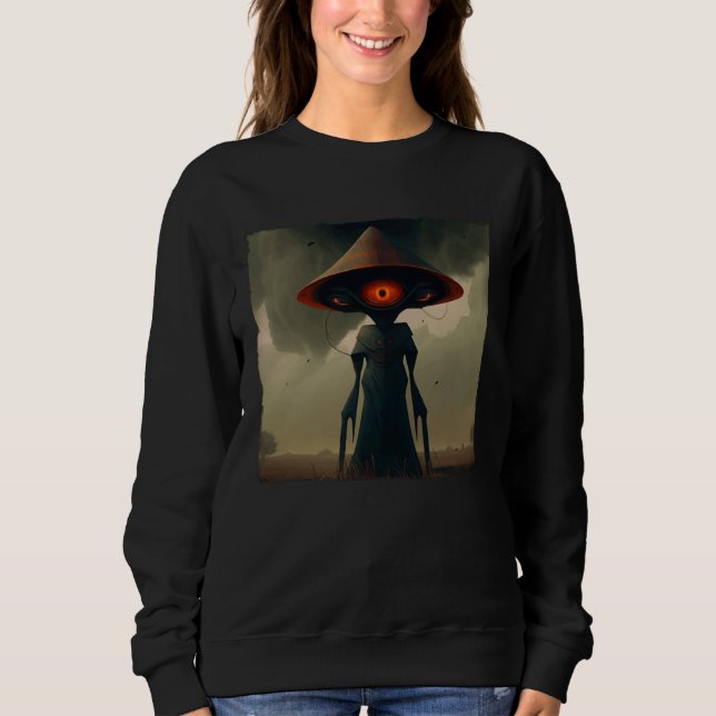 Moletom Flatwoods Monster Braxie 1952 Creepy Alien Cryptid (Frente)