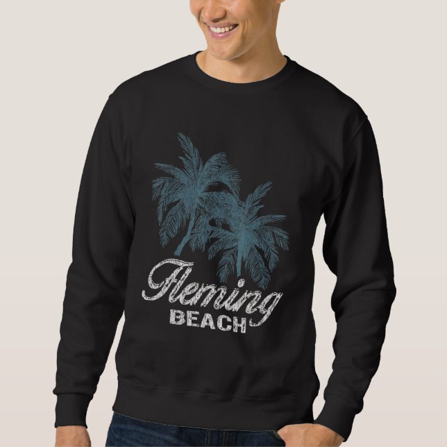 Moletom Fleming Beach Oahu Hawaii Duas Grandes Palmas (Frente)