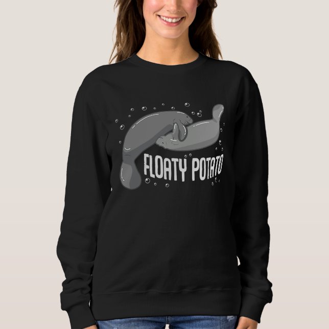 Moletom Floaty Potato  Manatee Cute Sea Cow Animal (Frente)