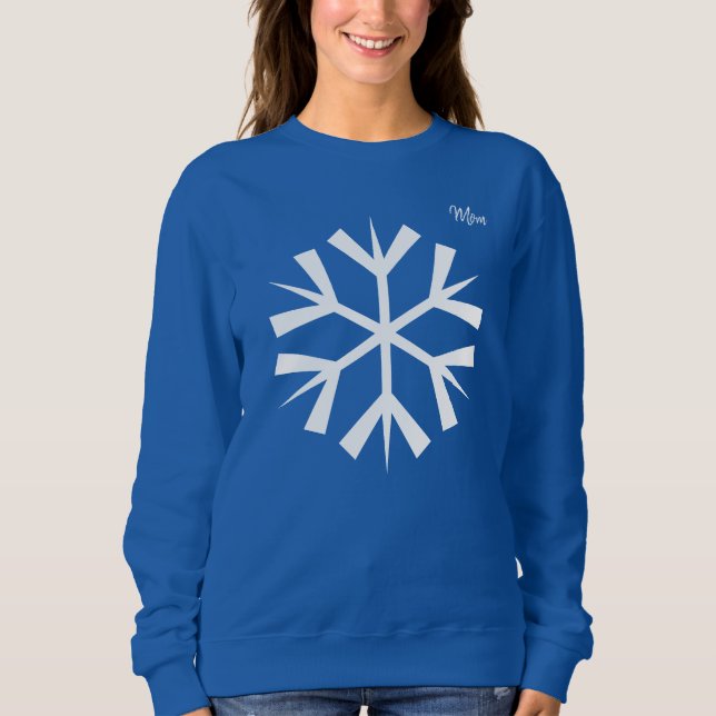 Moletom Floco de neve Blue Sweater (Frente)