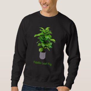 Moletom Flor Botânica Lyrata Ficus Fiddle Folf Fig Plant F