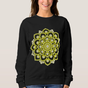 Moletom Flor de Mandala Amarelo