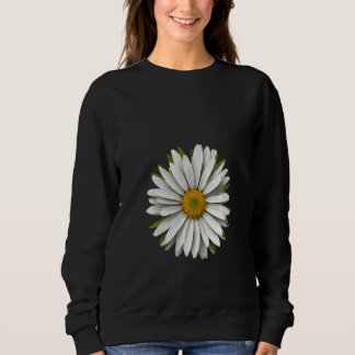 Moletom Flor de margarida branca feminina, margarida flori