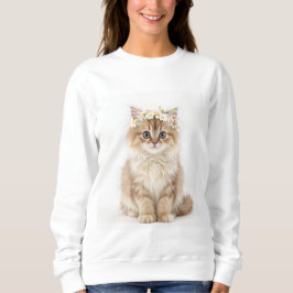 Moletom "Flor Fluffy Crown Cat Sweatshirt"