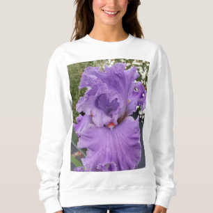 Moletom Flor Iris Flores Roxo Lavanda Lilás Floral