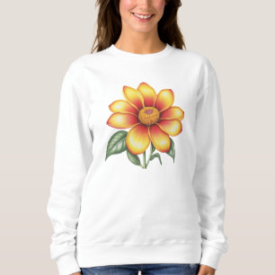 Moletom Flor Laranja