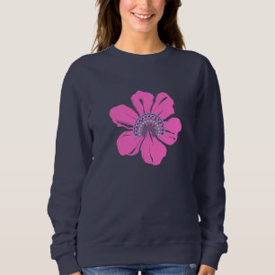 Moletom Flor rosa-de-Verão