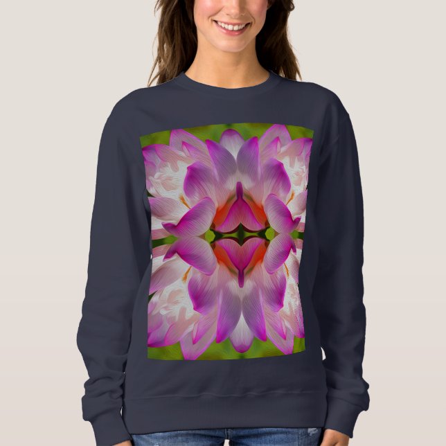Moletom FLOR RÚPIDO - Arte Fractal - (Frente)