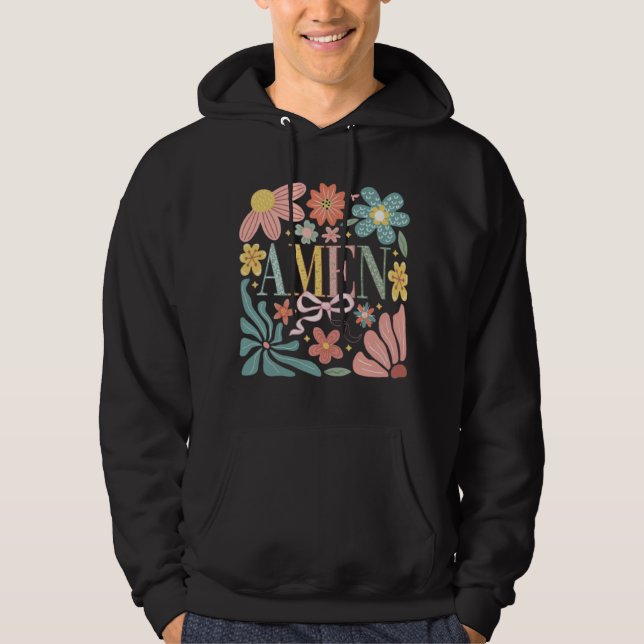Moletom Floral Amen Art (Frente)