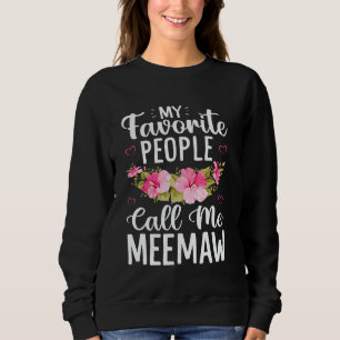 Moletom Floral As Minhas Pessoas Favoritas Chamam-Me Avô M