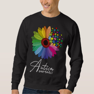 Moletom Floral Autismo Sensibilização Flor Para Mulheres
