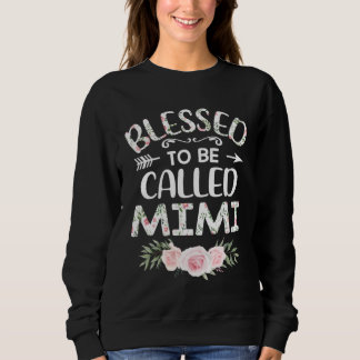 Moletom Floral Blessed to Be Called Mimi Mothers Day Women