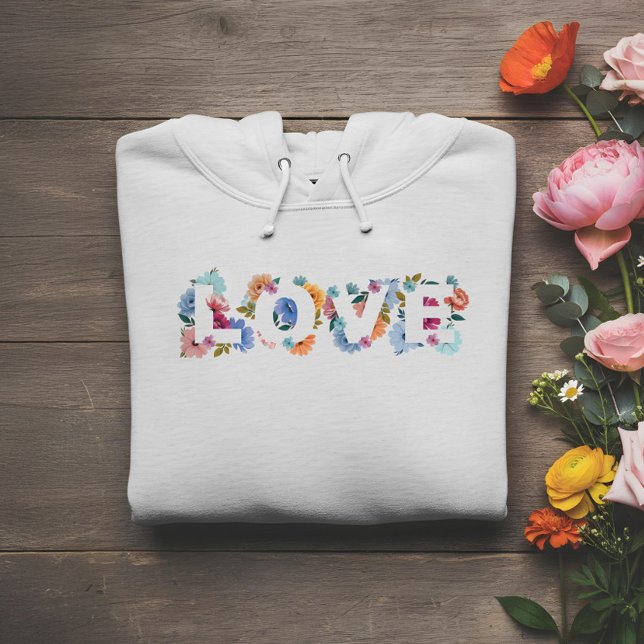 Moletom Floral Blossom Love Botanical Flower Heart (Floral Blossom Love Botanical Flower Heart Hoodie)