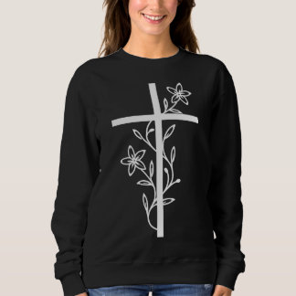 Moletom Floral Christian Cross