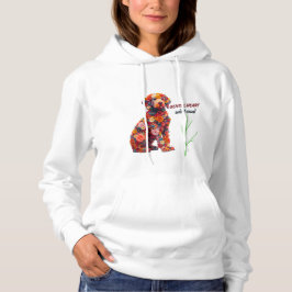 Moletom Floral Dog Hoodie | Cute Flower Puppy Sweatshirt