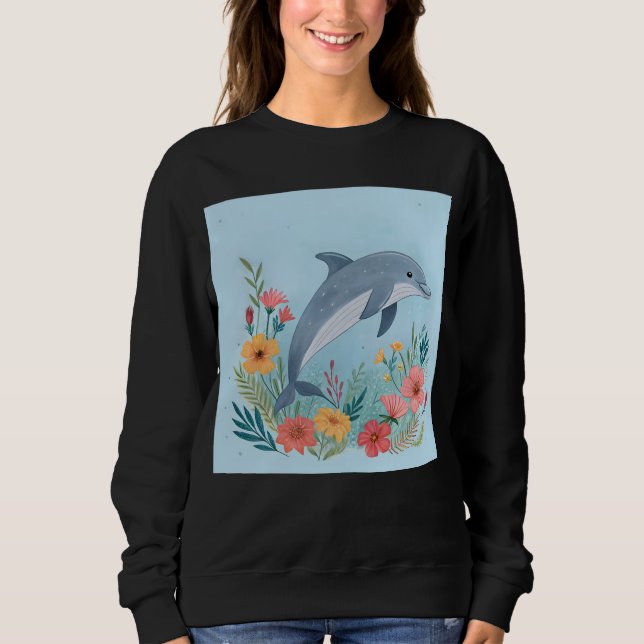 Moletom Floral Dolphin (Frente)