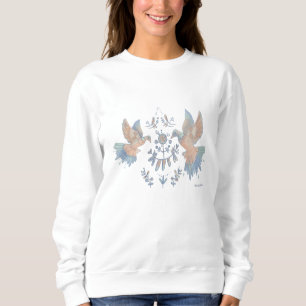 Moletom floral e aves