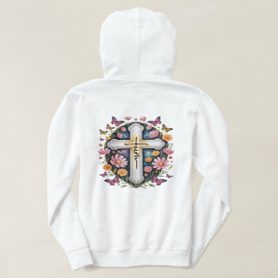 Moletom Floral Faith Cross