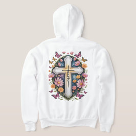 Moletom Floral Faith Cross