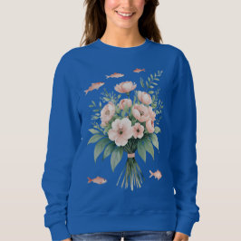 Moletom Floral Fish Bouquet – Women’s Sweatshirt