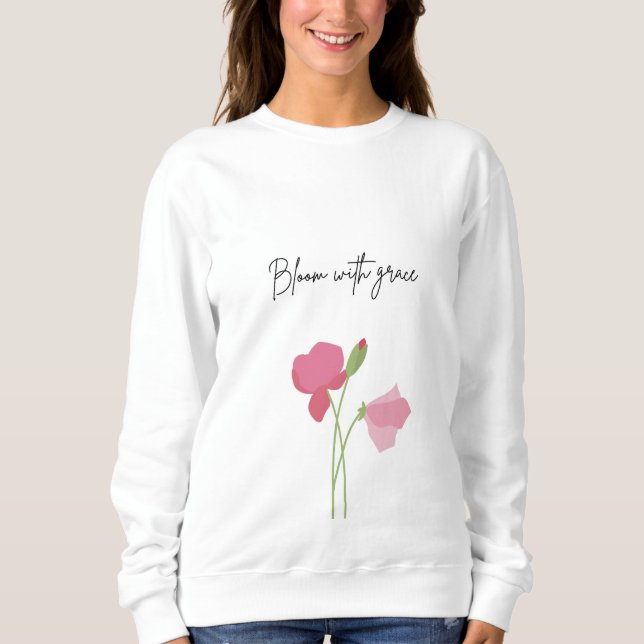 Moletom Floral Grace Sweatshirt (Frente)